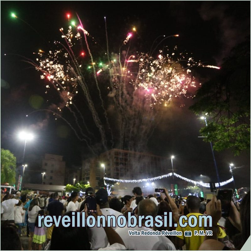 Réveillon 2024 em Volta Redonda : shows musicais e queima de fogos na Vila Santa Cecília