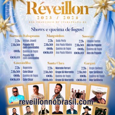 São Francisco de Itabapoana Réveillon 2024 : 12 shows e queima de fogos de artifício em 6 praias