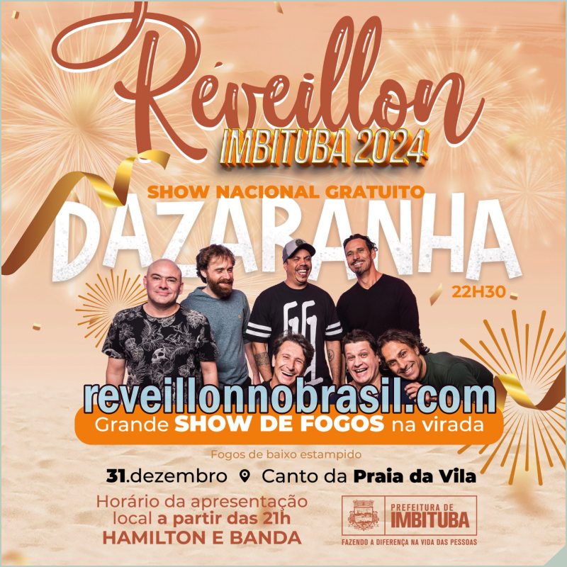 Imbituba Réveillon 2024 em Santa Catarina : shows, queima de fogos e festa paga na virada de ano