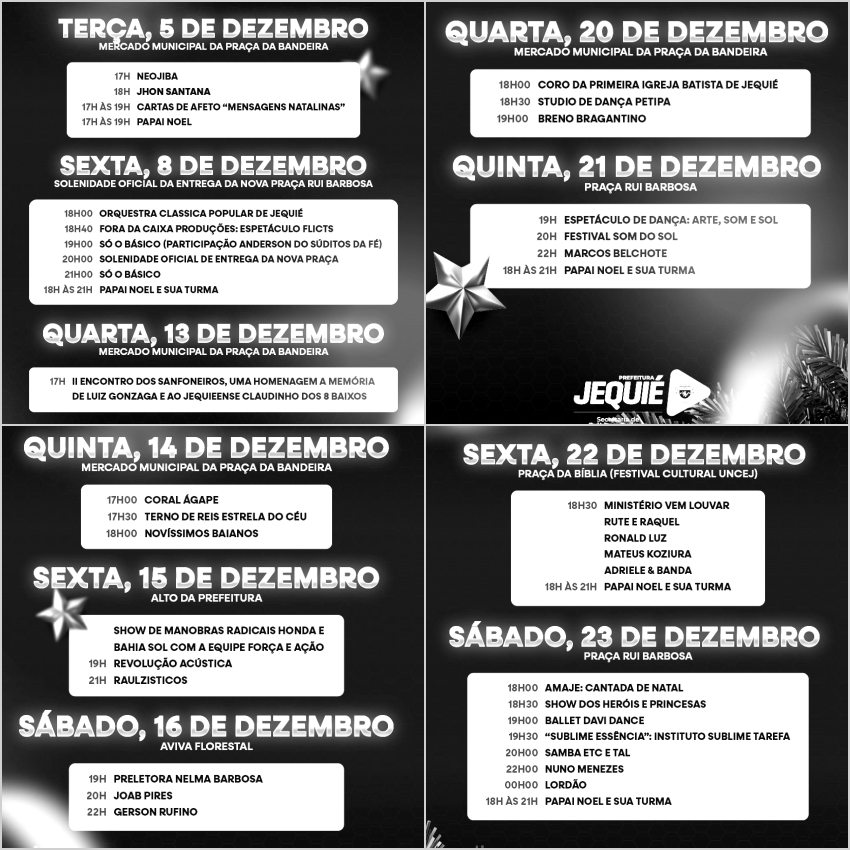 Natal 2024 em Jequié na Bahia - reveillonnobrasil.com